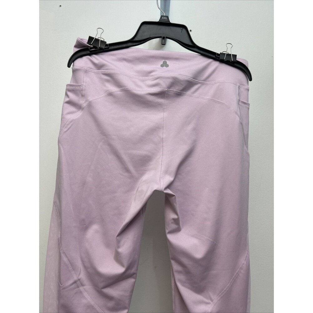 Tek Gear DryTEK Work‎ Out Gear Leggings, Lilac, with Pockets, Weaving, Womens XL - Picture 4 of 10
